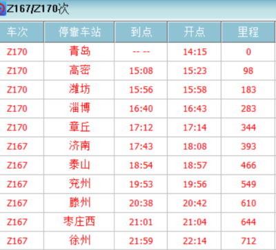 青島到駐馬店的火車(chē)票停售了 Z168列車(chē)到青島哪個(gè)火車(chē)站